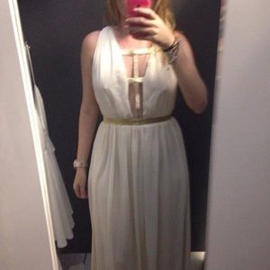 Beautiful Cream and Gold Dress